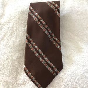 Vintage Sears brown floral tie 2/$15